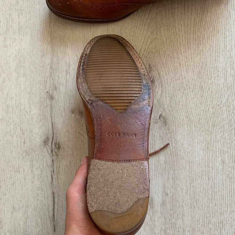 Cole Haan Leather Mens Shiny‎ Oxfords